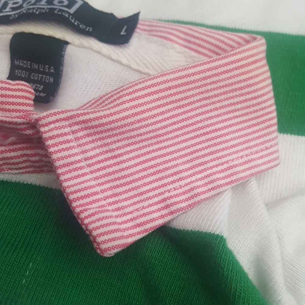 Ralph Lauren Polo Striped Boys Long Sleeve Top L - Picture 6 of 7